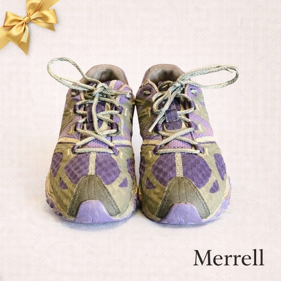 Merrell Shoes - Merrell Womens Grassbow Air Low Lavender Hiking Shoes Sneakers Size 9